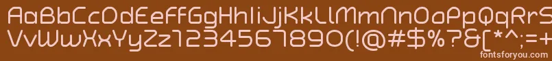 fuente TypoAngularRoundedRegularDemo – Fuentes Rosadas Sobre Fondo Marrón