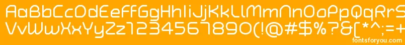 TypoAngularRoundedRegularDemo Font – White Fonts on Orange Background
