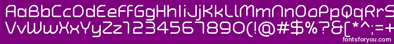 TypoAngularRoundedRegularDemo Font – White Fonts on Purple Background