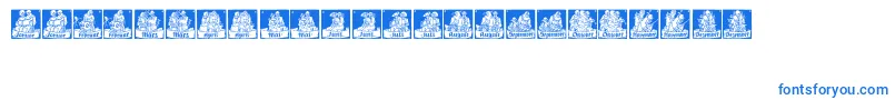 MonatsVignetten1-fontti – siniset fontit