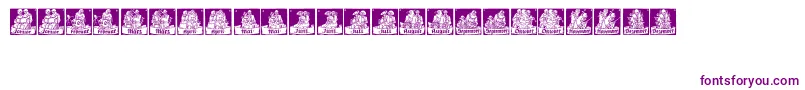 MonatsVignetten1-fontti – violetit fontit