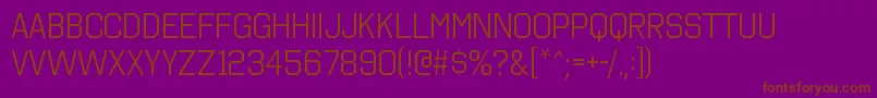 OctincollegebkRegular Font – Brown Fonts on Purple Background