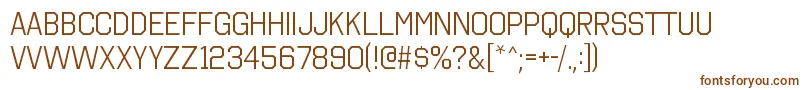 OctincollegebkRegular-fontti – ruskeat fontit valkoisella taustalla