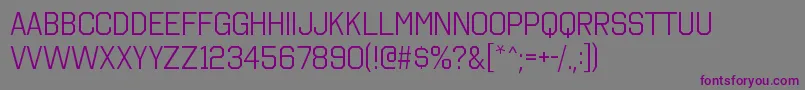 Шрифт OctincollegebkRegular – фиолетовые шрифты на сером фоне
