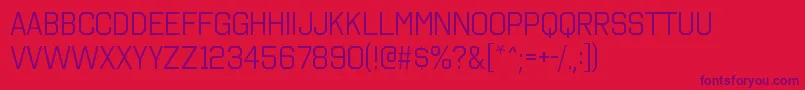 OctincollegebkRegular Font – Purple Fonts on Red Background