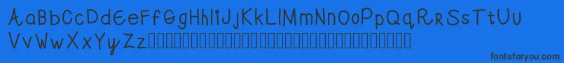 Swwell Font – Black Fonts on Blue Background