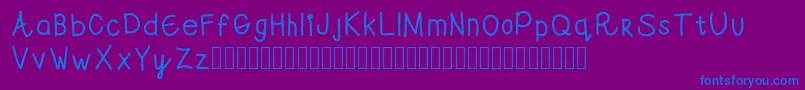 Swwell Font – Blue Fonts on Purple Background