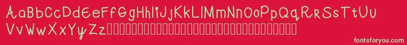 Swwell Font – Green Fonts on Red Background