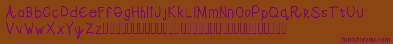 Swwell Font – Purple Fonts on Brown Background