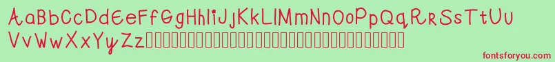 Swwell Font – Red Fonts on Green Background