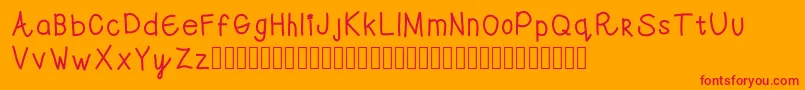 Swwell Font – Red Fonts on Orange Background