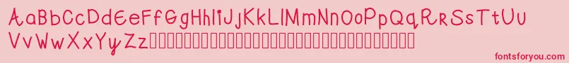 Swwell Font – Red Fonts on Pink Background