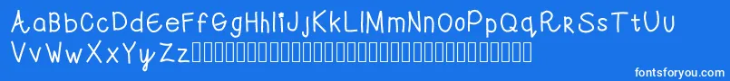Swwell Font – White Fonts on Blue Background
