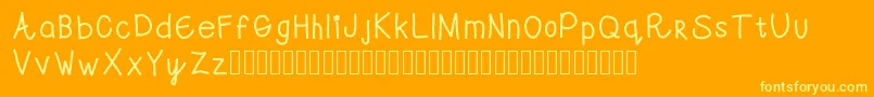 Swwell Font – Yellow Fonts on Orange Background