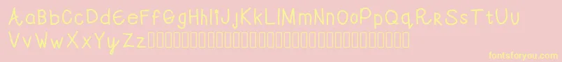Swwell Font – Yellow Fonts on Pink Background