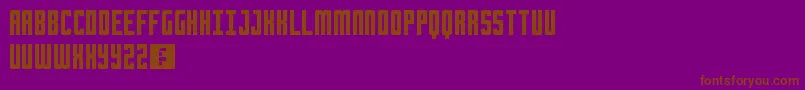 Chrome Font – Brown Fonts on Purple Background