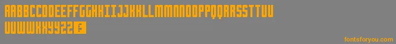 Chrome Font – Orange Fonts on Gray Background