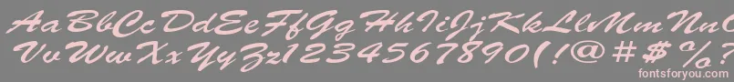 ParsekExpanded Font – Pink Fonts on Gray Background