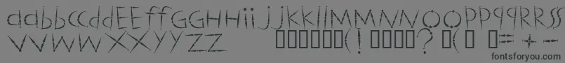 Magicstics Font – Black Fonts on Gray Background