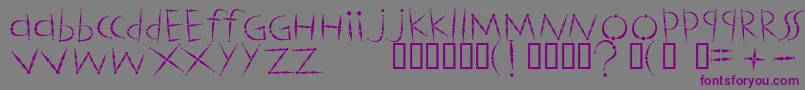 Шрифт Magicstics – фиолетовые шрифты на сером фоне
