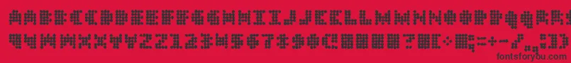 Dt104inoutbreak Font – Black Fonts on Red Background