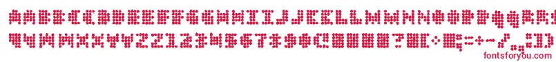 Dt104inoutbreak Font – Red Fonts on White Background