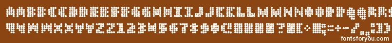 Dt104inoutbreak Font – White Fonts on Brown Background