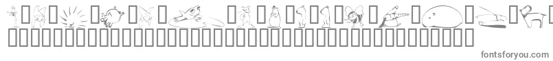 KrScrappinAnimals Font – Gray Fonts