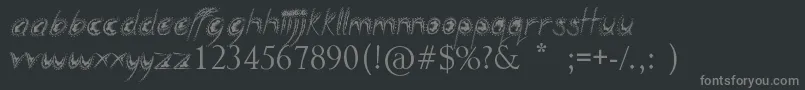 SillyPeople Font – Gray Fonts on Black Background