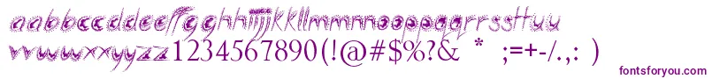 SillyPeople Font – Purple Fonts on White Background