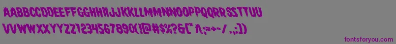 Direwolfrotaleft Font – Purple Fonts on Gray Background