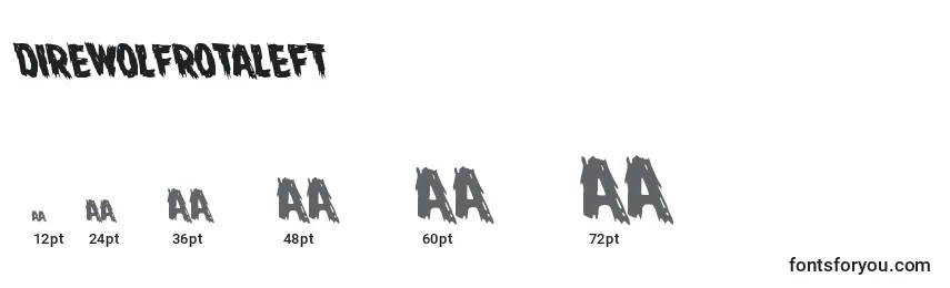 Direwolfrotaleft Font Sizes