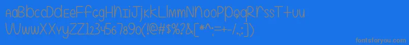 More about EvenMoreMixedUp2Otf Font EvenMoreMixedUp2Otf Font – Gray Fonts on Blue Background
