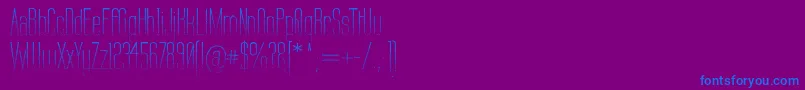 LabtopTartan Font – Blue Fonts on Purple Background