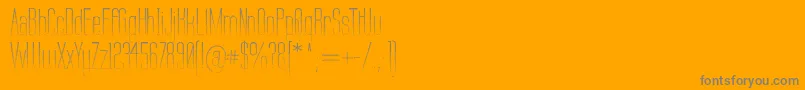 LabtopTartan-Schriftart – Graue Schriften auf orangefarbenem Hintergrund