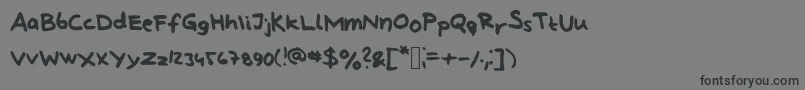 Подробнее о шрифте LindbergHandAndSymbols Шрифт LindbergHandAndSymbols – чёрные шрифты на сером фоне