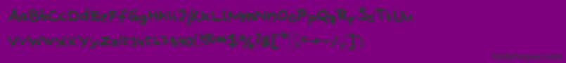 LindbergHandAndSymbols Font – Black Fonts on Purple Background