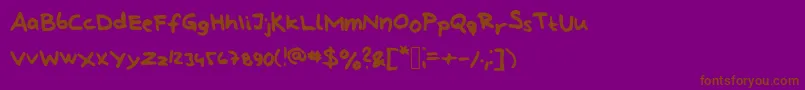Saiba mais sobre a fonte LindbergHandAndSymbols Fonte LindbergHandAndSymbols – fontes marrons em um fundo roxo