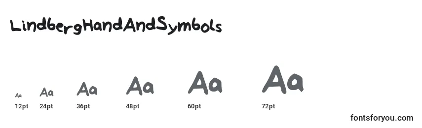 LindbergHandAndSymbols Font Sizes