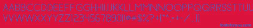 BrettAndBeer Font – Blue Fonts on Red Background