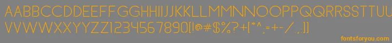 BrettAndBeer Font – Orange Fonts on Gray Background