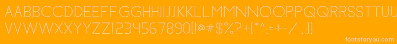 BrettAndBeer Font – Pink Fonts on Orange Background