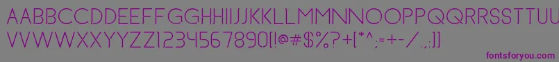 BrettAndBeer Font – Purple Fonts on Gray Background