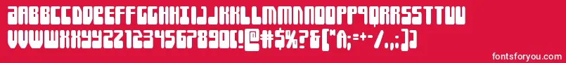 Forcemajeurecond Font – White Fonts on Red Background
