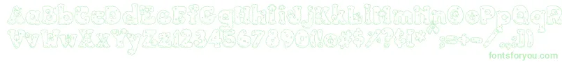 Más sobre la fuente PcSnowballs fuente PcSnowballs – Fuentes Verdes Sobre Fondo Blanco