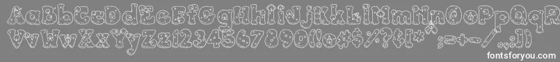 PcSnowballs Font – White Fonts on Gray Background