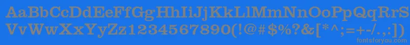 Clarendonltstd Font – Gray Fonts on Blue Background