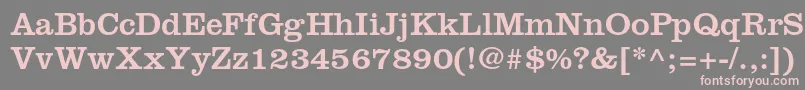 Clarendonltstd Font – Pink Fonts on Gray Background