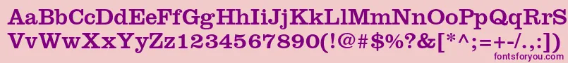 Clarendonltstd Font – Purple Fonts on Pink Background