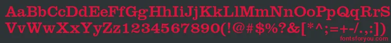 Clarendonltstd Font – Red Fonts on Black Background